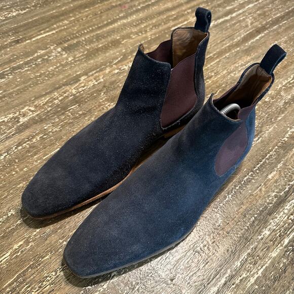 Paul Smith Falconer Suede Chelsea Boots Black Navy Men’s Size 9-US 8-UK 42-EU main image 3